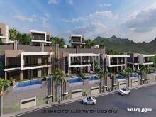 مجمع 3 فلل تشطيب فاخر حديقة حمام سباحة جيم في محمد بن زايد